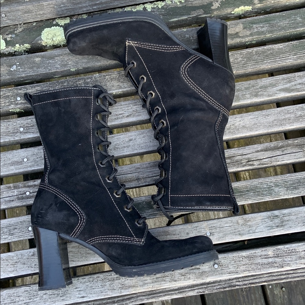Vintage NWOT Nine West Nubuck Women's Boots 8.5 - Picture 8 of 11